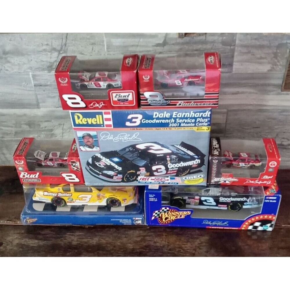 Dale Earnhardt Collection Lot Of 7 Diecast 1/24 1/64 Nutter Butter, Budweiser,